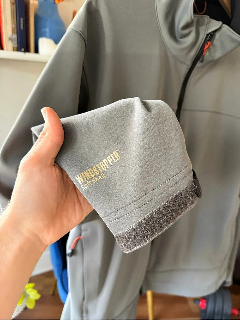 Simms Windstopper Softshell Jacket Men's Gray Performance Jacket - Picture 5 of 7